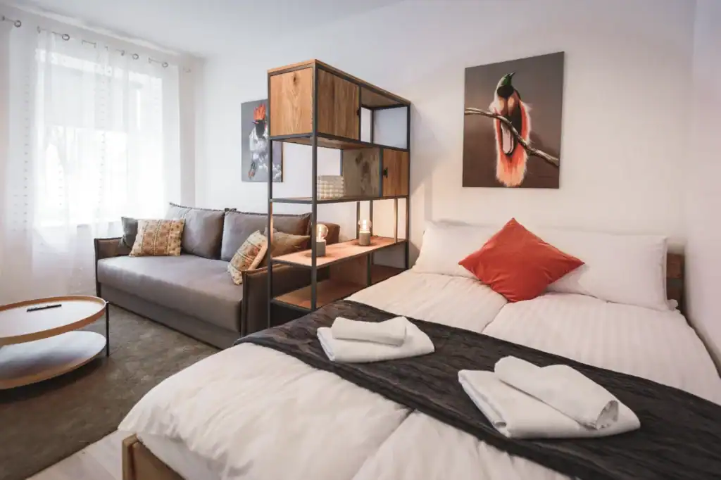 Studio Apartment with Courtyard Access 4