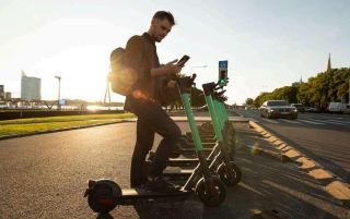 E-scooter rental service in Riga for easy city transport.